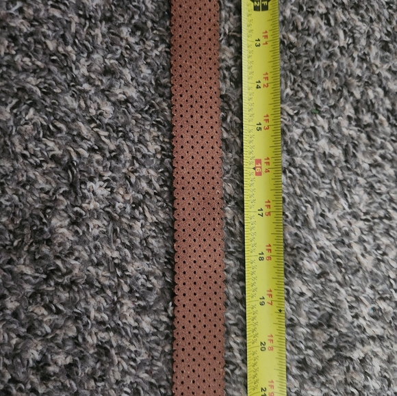 J.Crew Scalloped Perforated Leather Belt Turquoise - Picture 9 of 11